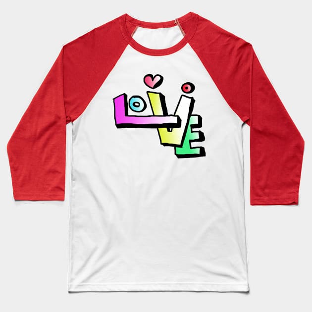 Love Art Baseball T-Shirt by EnjoyArty